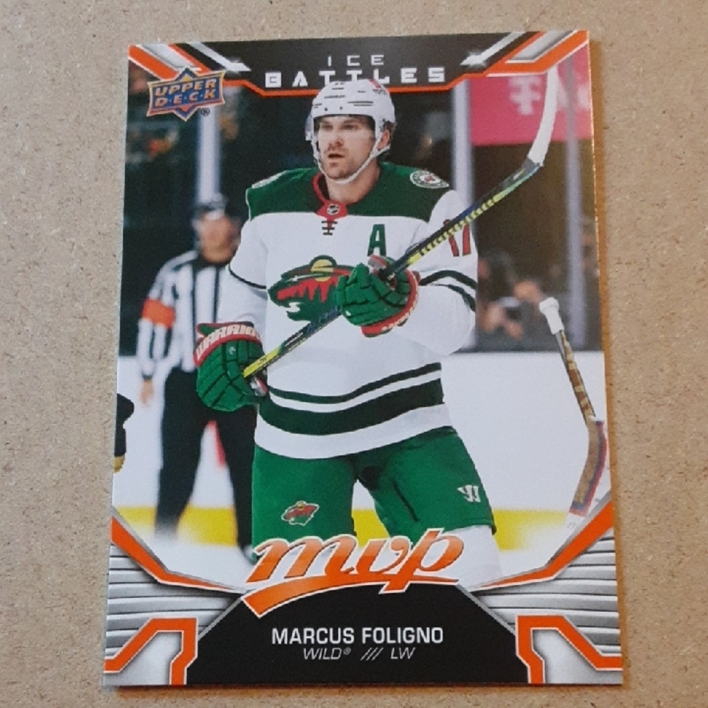 Upper Deck MVP Ice Battles Marcus Foligno Parallel Card